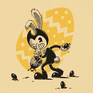 Bendy in the Happy Easter Day image.