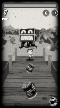 Bendy Walks the Plank, Bendy in Nightmare Run Wiki