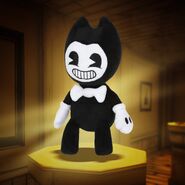 An older version of Bendy's plush toy.