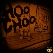 Паровозик на столе, фото загруженное аккаунтом Бенди в Твиттер.