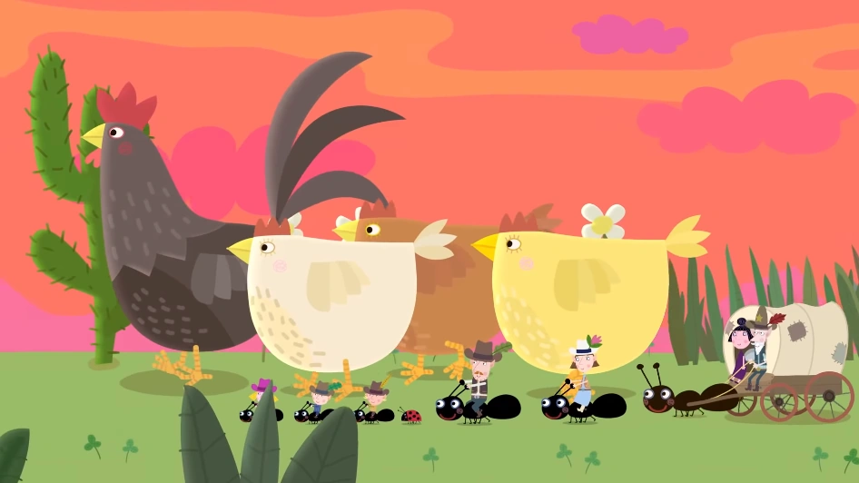 Chickens Ride West (Episode) | Ben & Holly's Little Kingdom Wiki | Fandom