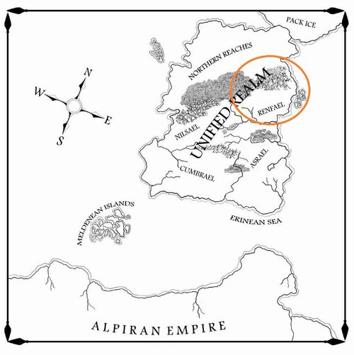 Raven s shadow book 1 main map by drawman39-renfael