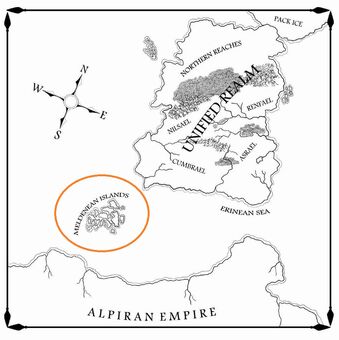 Raven s shadow book 1 main map by drawman39-meldenean islands
