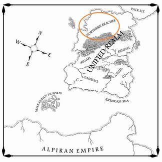 Raven s shadow book 1 main map by drawman39-northern reaches