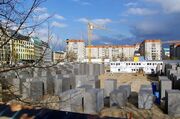 Holocaust-Denkmal im Bau 1