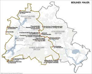 Karte berliner mauer