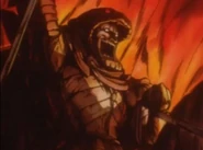 The Snake Baron yells in battle.