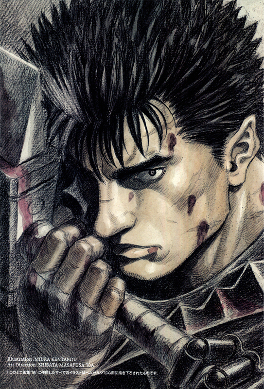 Berserk Em um tempo de guerras e trevas, há um espadachim a procura de  vingança, Guts