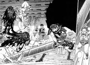 Guts mata a un bandido calvo.