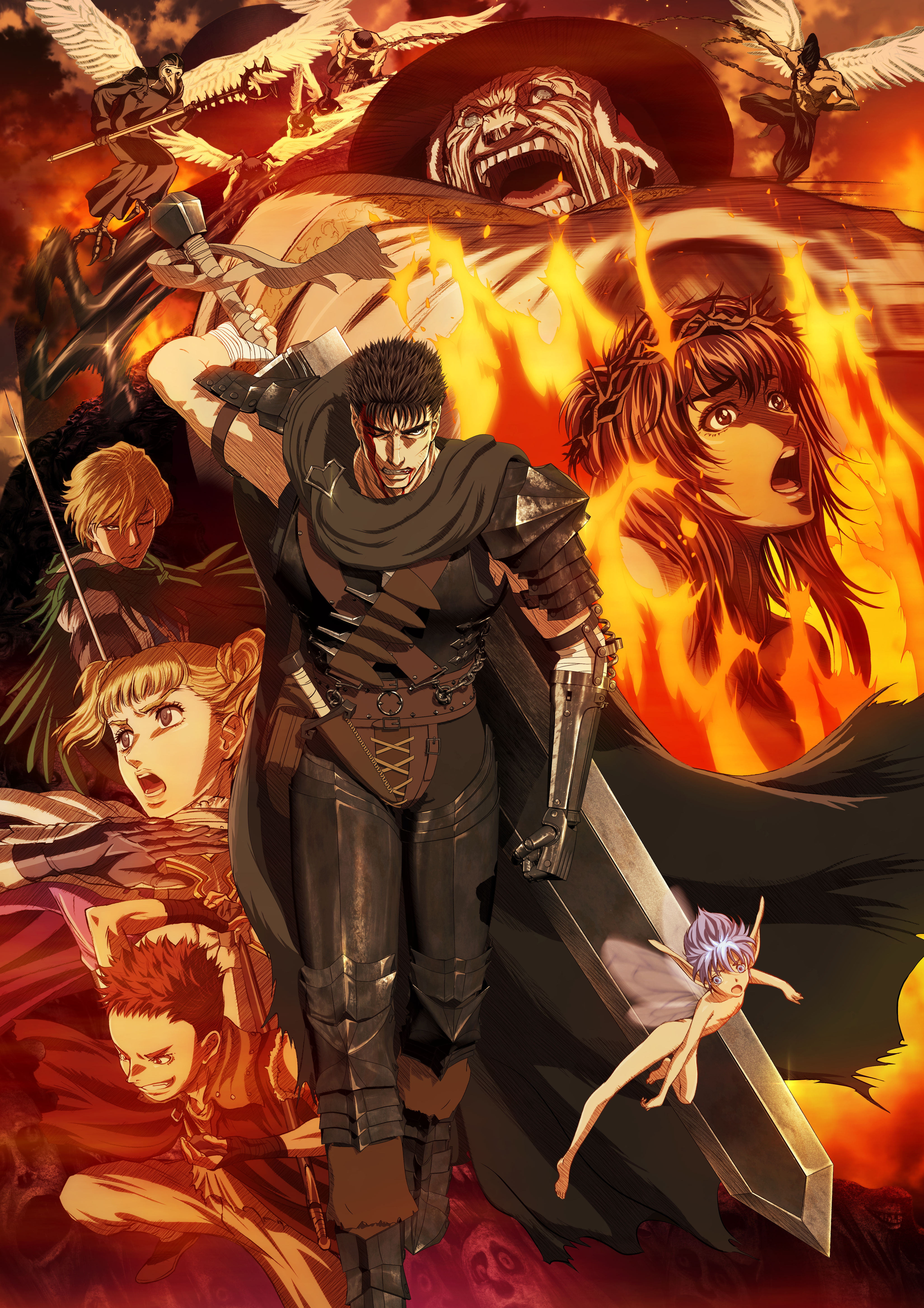 Home  Living Berserk The original anime art picture with Guts Griffith  Casca Wall Décor etnacompe