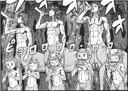 Manga E346 Centaurs and fauns play music before the throne.png (166 KB) Centaurs and fauns play music before the Flower Storm Monarch throne.