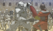 Bazuso en combate.