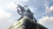 Skull Knight atop the ruins
