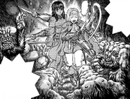 Farnese defends Casca from the Qliphoth trolls.