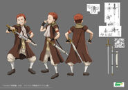 Full color concept art of Isidro.