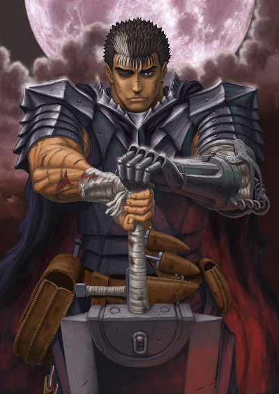 In Berserk, would Guts's pre eclipse sword (the sword he used before he  picked up the Dragon Slayer) be something an actual human could handle? Is  there a historically similar sword that