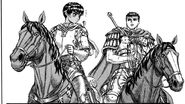 Casca notices Guts does not share her "soreness."