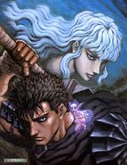 Griffith alongside Guts and Puck.