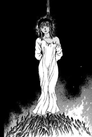 Thought to be a witch, Casca is sentenced to burning at the stake.