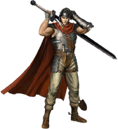 A render of Guts as a mercenary.