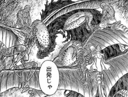 Rickert and the other people escape Falconia atop the garuda.