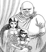 El conde, su mujer y Theresia de niña.