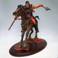 Neo Band of the Hawk Zodd human form on horseback statue released by Art of War.