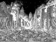 Sonia transmite mentalmente a Schierke la destrucción futura de la ciudad.