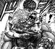 Guts clava su espada en Wyald.