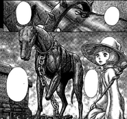 Schierke nota que el perro es Guts en los sueños de Casca.