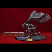 Guts in the Berserker Armor swinging the Dragonslayer statue released by Art of War.