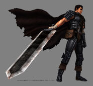 Guts' character model in Berserk: Millennium Falcon Hen Seima Senki no Shō.