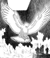 The Falcon of Light appears before the king of Midland in the latter's vision.