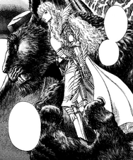 Zodd taking Griffith to begin gathering his reborn Band of the Falcon.