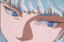 Griffith's sinister eyes.