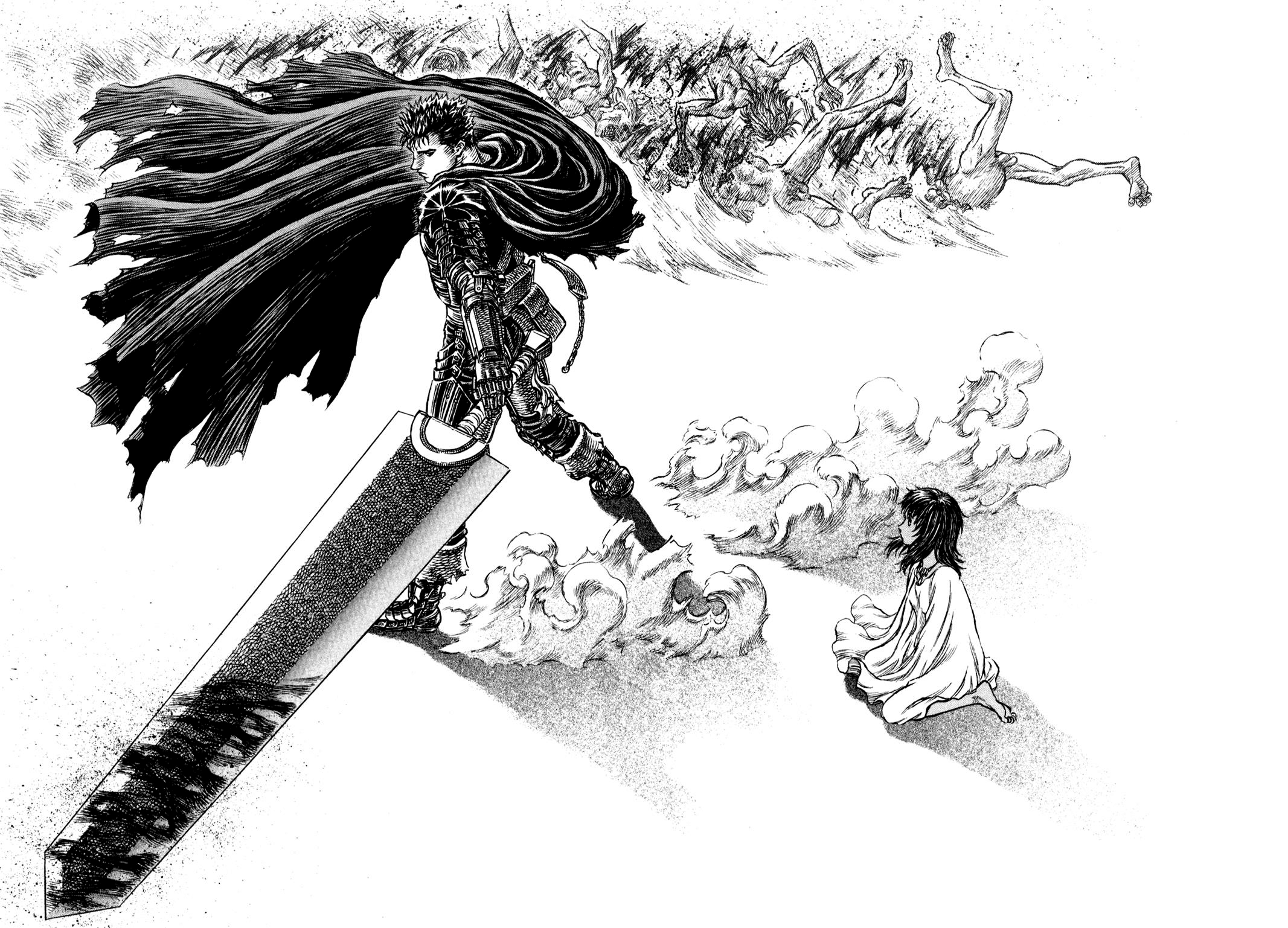 In Berserk, would Guts's pre eclipse sword (the sword he used before he  picked up the Dragon Slayer) be something an actual human could handle? Is  there a historically similar sword that