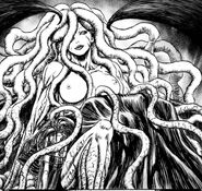 Slan manifests as a corporeal form of trolls' intestines at Qliphoth.