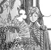 The Lady Vandimion having a conversation with her husband's illegitimate son.