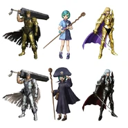 Guts, Schierke, and Griffith's DLC outfits