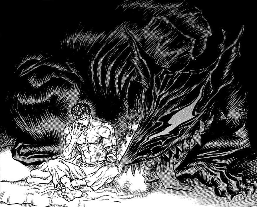 Berserk Em um tempo de guerras e trevas, há um espadachim a procura de  vingança, Guts