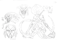 Berserk anime setting 047.jpg (1.99 MB) Back view and profile drawings of the Snake Baron in his apostle form for the 1997 anime.