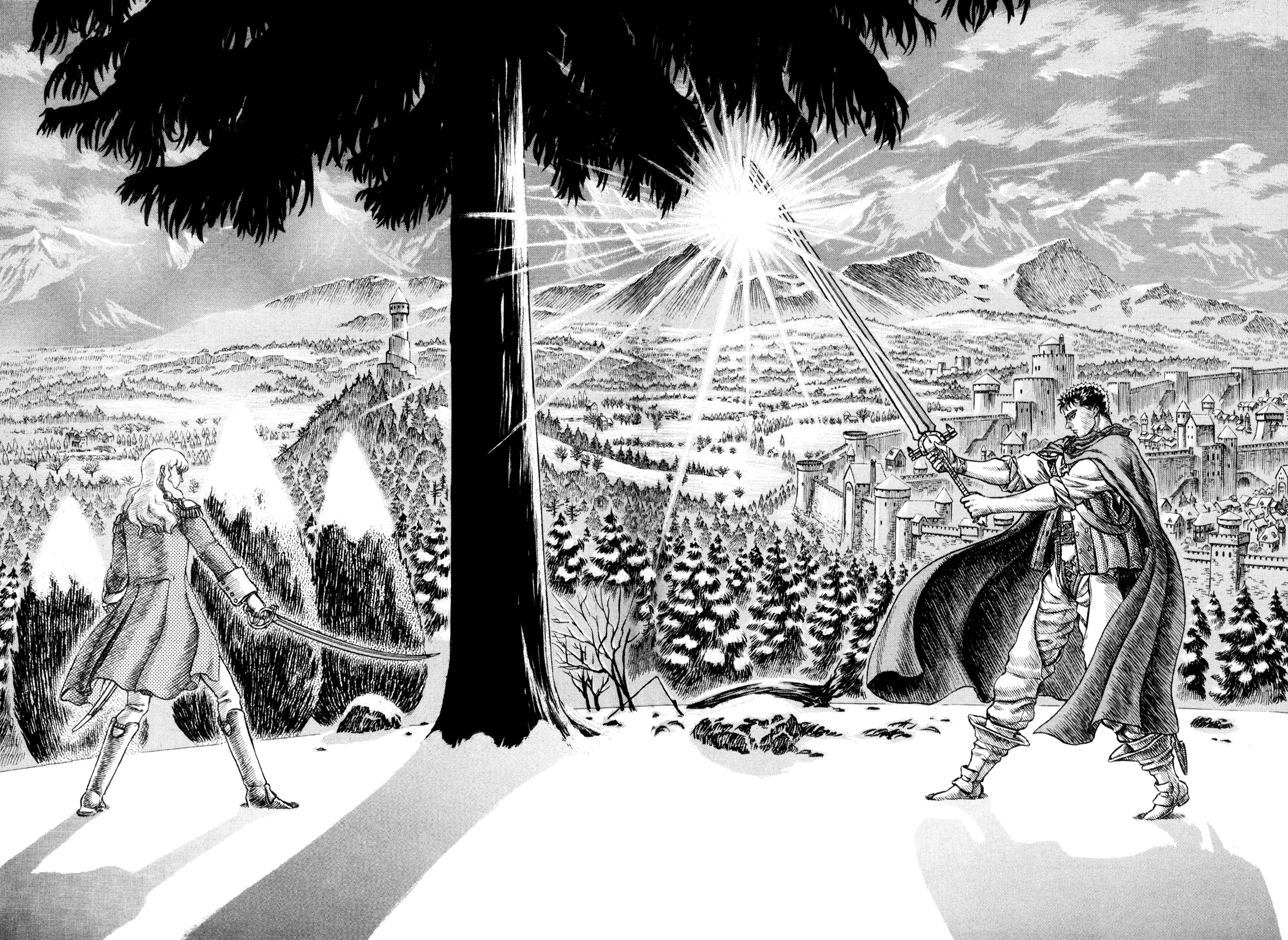 In Berserk, would Guts's pre eclipse sword (the sword he used before he  picked up the Dragon Slayer) be something an actual human could handle? Is  there a historically similar sword that