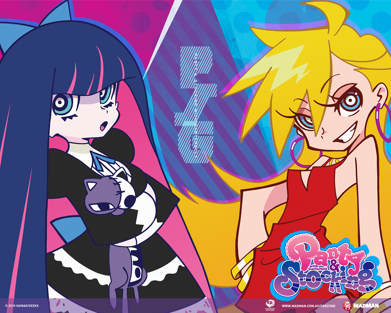 4276 Panty and Stocking With Garterbelt Anime manga wall Poster Scroll |  eBay