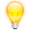 Bulb icon yellow 3d