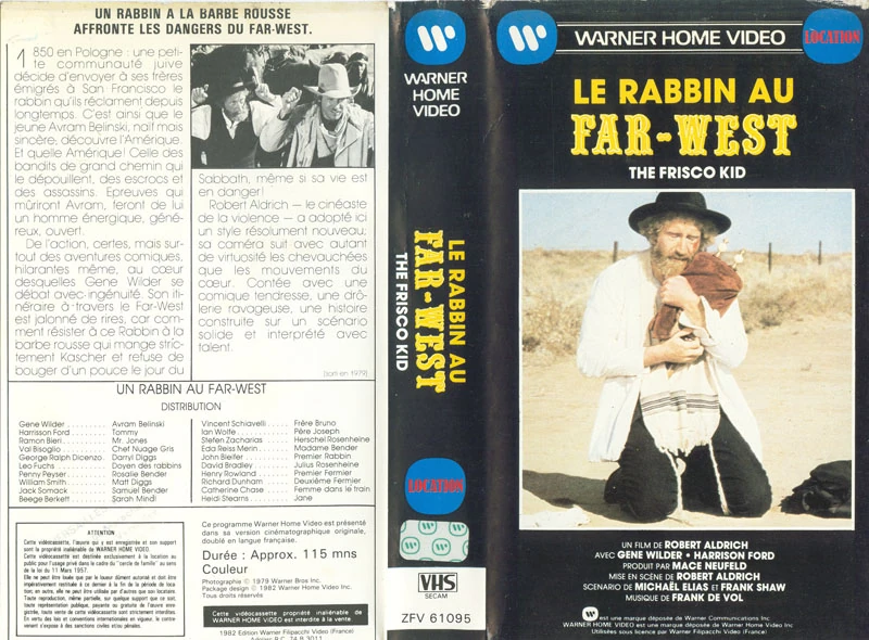 Warner Home Video (France) Le rabbin au FarWest (1982) (Location
