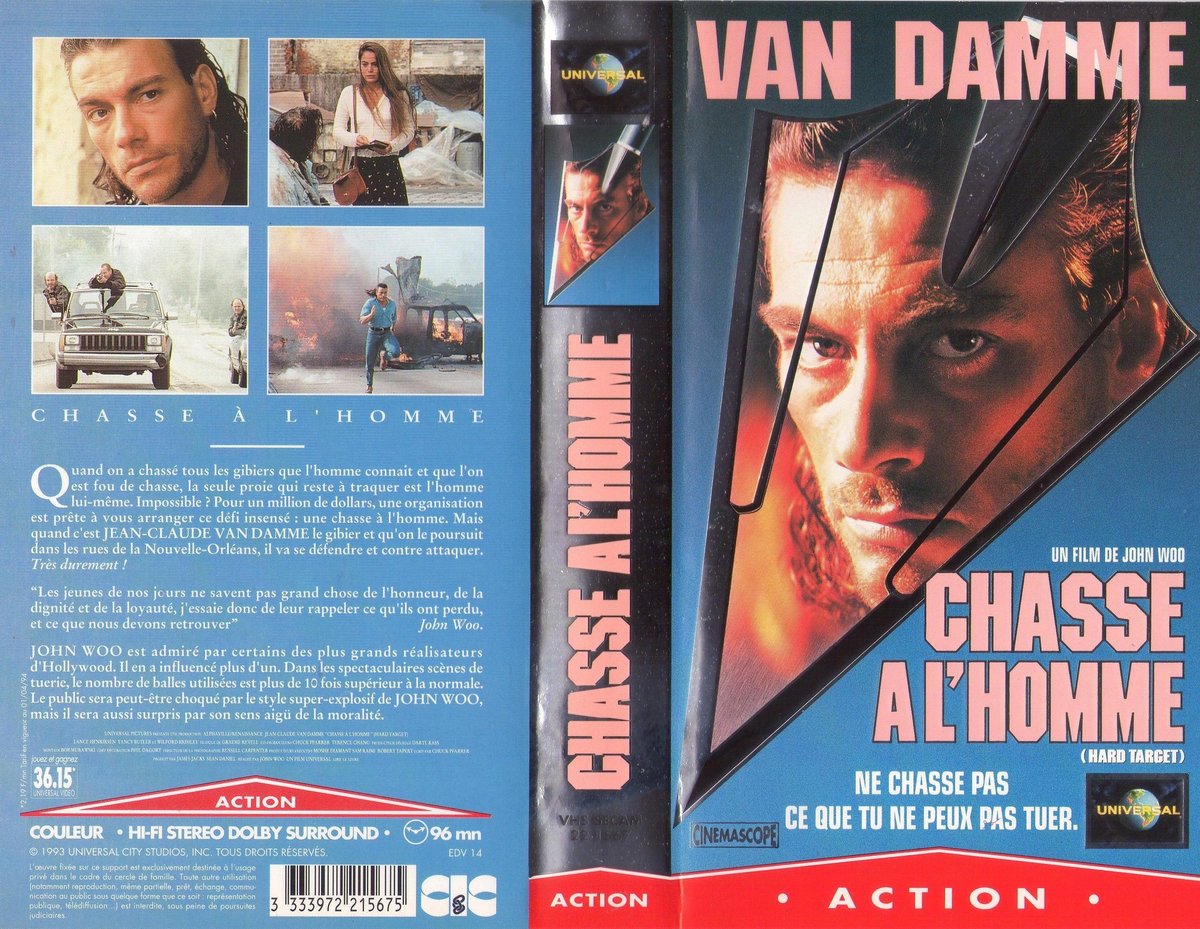 Film L Homme Au Cercle Bleu CIC/Universal (France) - Chasse à l'homme (1994) (Vente) | Wiki VHS | Fandom