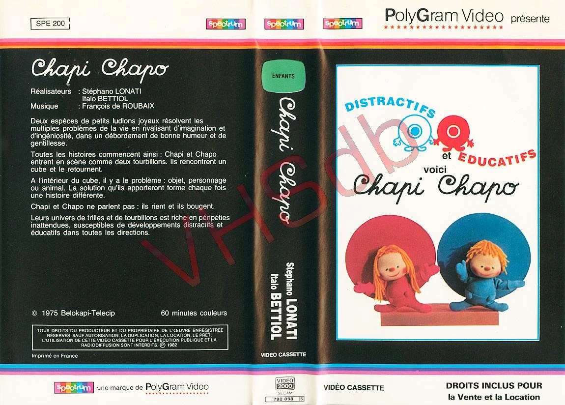 Polygram Video (France) - Chapi Chapo (1982) (Vente/Location) | Wiki ...