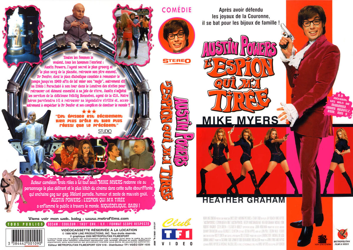 TF1 Vidéo (France) Austin Powers L'espion qui m'a tirée (1999) (Location) Wiki VHS Fandom TF1 Vidéo (France) Austin Powers L'espion qui m'a tirée (1999) (Location) Wiki VHS Fandom