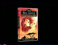 The Lion King 2 1999 French VHS Cover Trailer