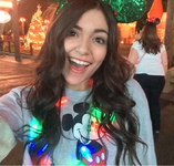 Bethany and Christmas lights